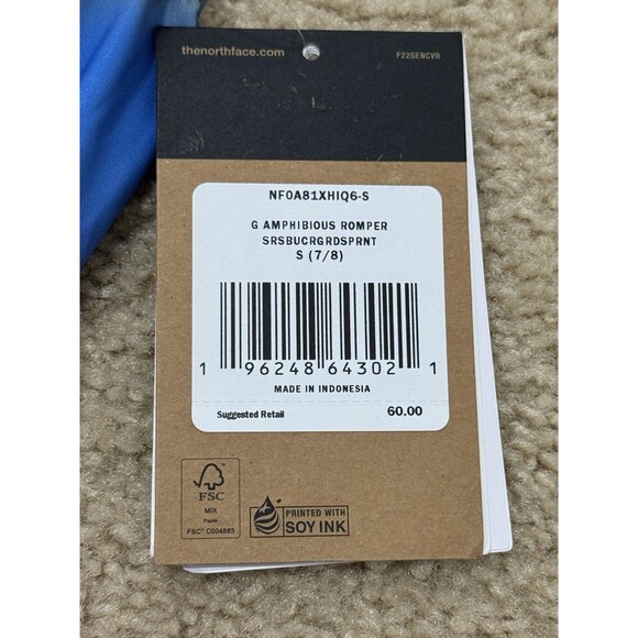 NWT The North Face Girls’ Amphibious Romper Multicolor - Picture 12 of 16